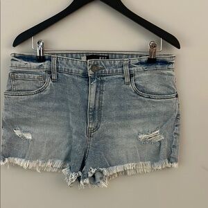 Kut from the Kloth Blue Distressed Jane high rise Shorts